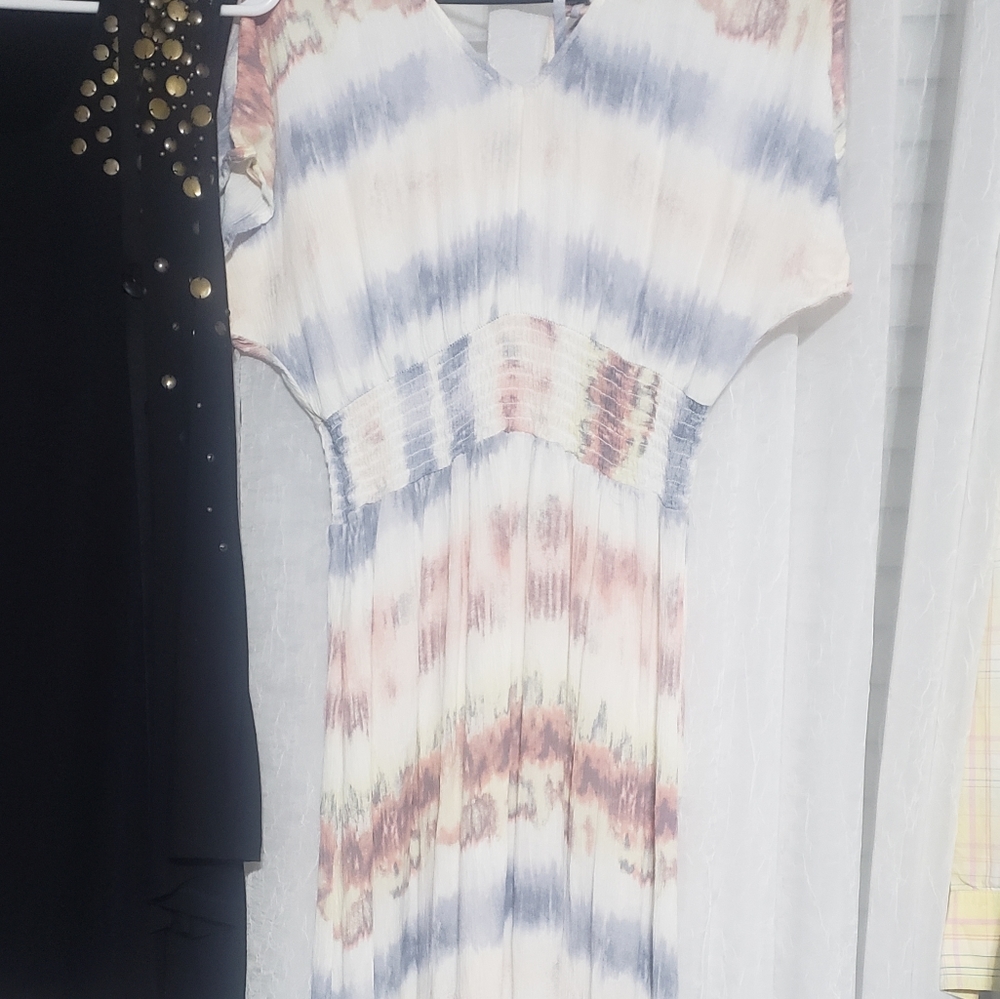 Long multi color dress